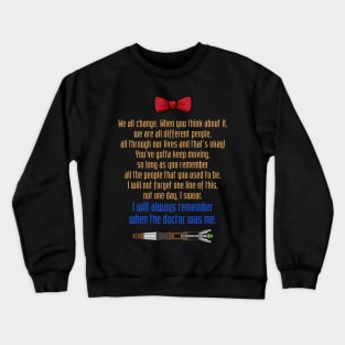 Eleventh Doctor goodbye Crewneck Sweatshirt